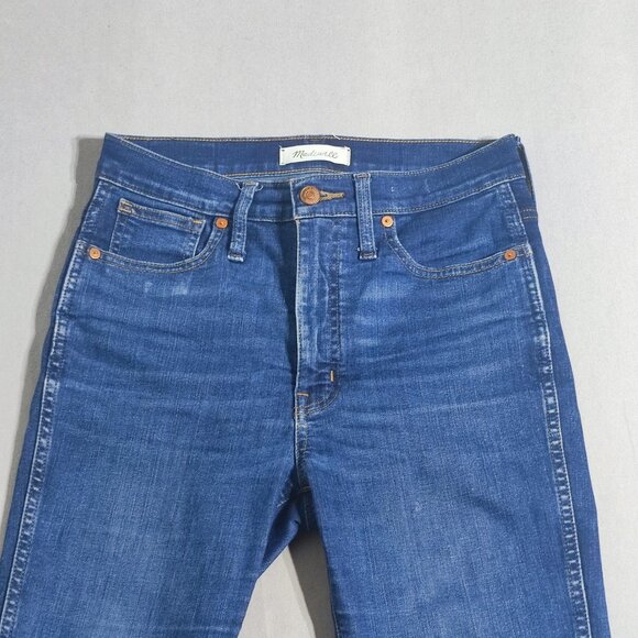 Madewell jeans women's size 26 ink blue colour 10" High-rise Skinny Stretch - Picture 2 of 16